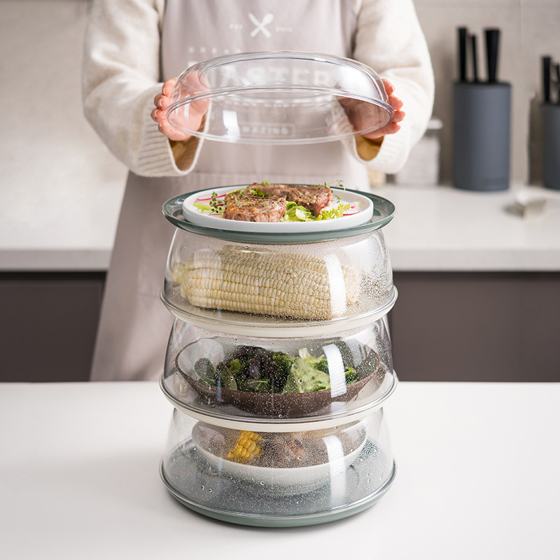 Stackable heat-insulating meal covers Specification image