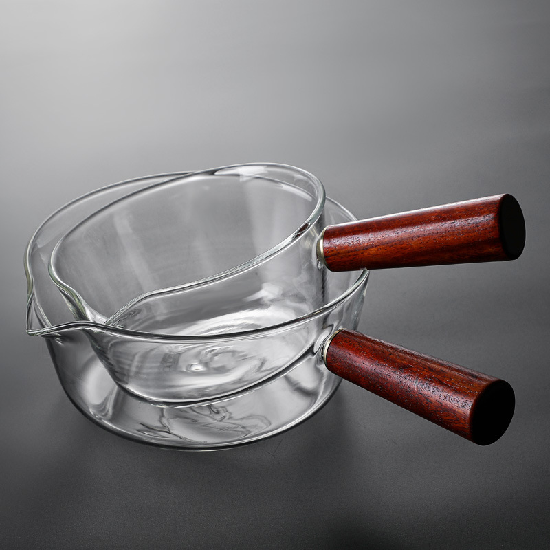 Glass milk pot, transparent household baby food pot, noodle cooking pot, hot milk pot, instant noodle pot, soup pot details Picture