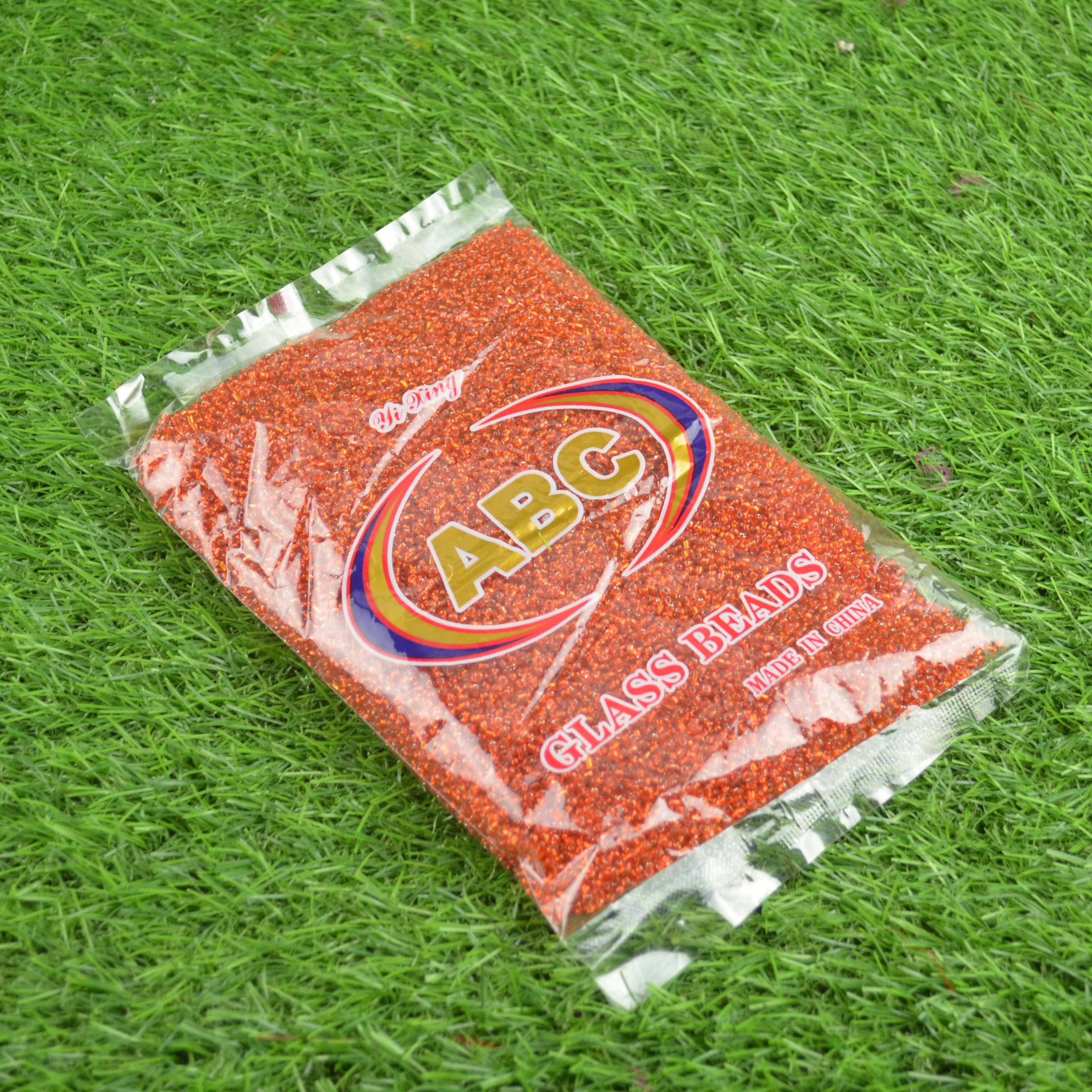 玻璃米珠/彩色玻璃珠/手工串珠白底实物图