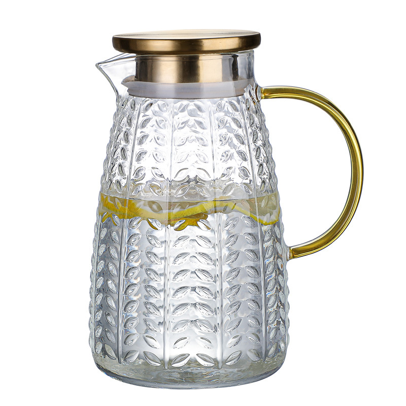 Cold water kettle, household glass cold water kettle set, brewing teapot, boiling water bottle, juice kettle, tying kettle, cooling boiled water kettle Item Picture