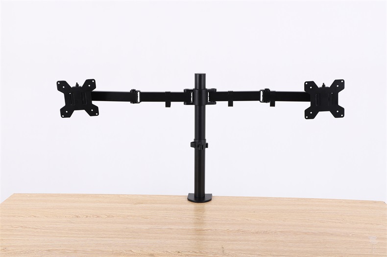 Dual-screen monitor stand manufacturer direct sales of TV stands, universal TV wall mounts, TV wall mounts, TV brackets, TV wall mounts, 26-inch - 55-inch TcL, SONY, Panasonic, Hisense, Samsung, Xiaomi Application Scenario