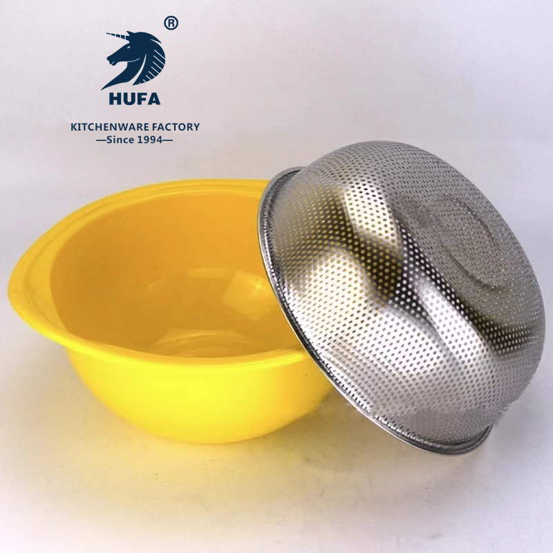Rice sieve, stainless steel close-hole basket, non-magnetic colorful draining basket, multi-purpose basin, kitchen fruit and vegetable basket, rice washer, rice sieve, filter basin, rice washing basin, vegetable washing basin, fruit basket, household kitchenware Specification image