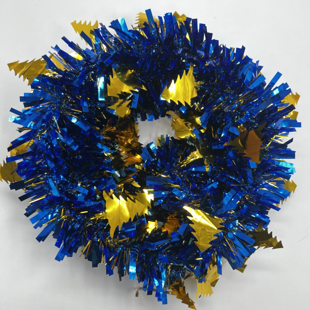 A colorful golden Christmas tree Application Scenario