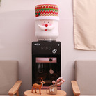 新款圣诞节日装饰用品办公司饮水机桶罩饮水桶卡通防尘套居家布置装扮