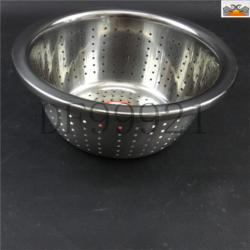 DF99921 Extra Thick Inverted Hole rice Sieve, Stainless steel rice washing sieve, vegetable washing basket, rice washing sieve, leaky basin, vegetable washing basin, dense hole rice washing basket, DF TRADING HOUSE Item Picture