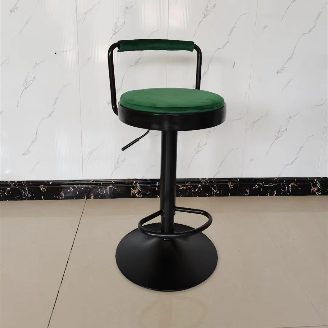 Lu Zi Furniture - Bar stools, modern and simple high stools, home bar stools, height-adjustable stools, cash register chairs, light luxury bar chairs and bar stools details Picture