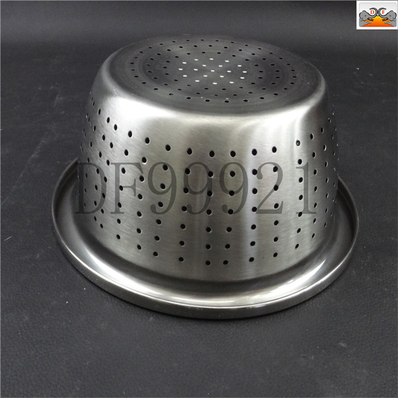 DF99921 Extra Thick Inverted Hole rice Sieve, Stainless steel rice washing sieve, vegetable washing basket, rice washing sieve, leaky basin, vegetable washing basin, dense hole rice washing basket, DF TRADING HOUSE details Picture