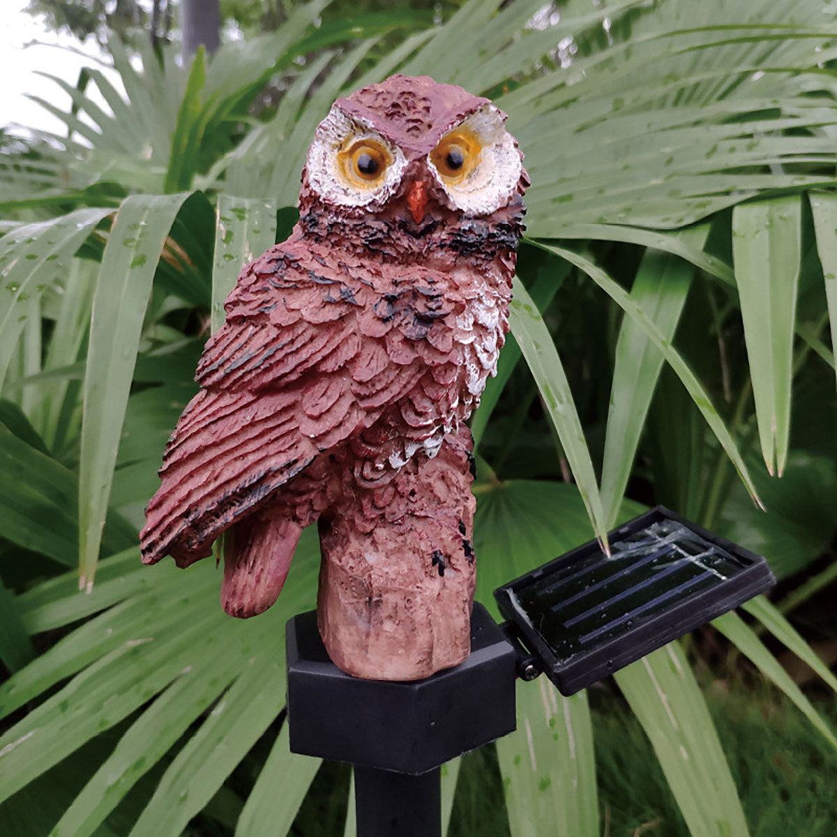 Factory direct sales of garden lights, LED solar owl lights, outdoor courtyard, square, lawn lighting and ground socket lights Item Picture