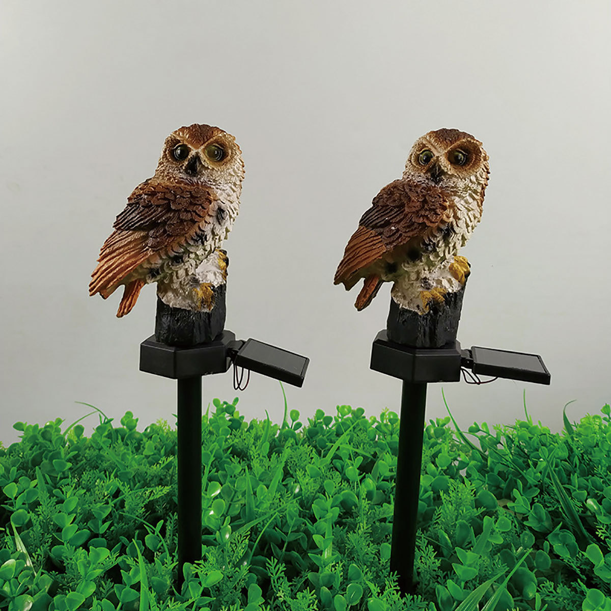 Factory direct sales of garden lights, LED solar owl lights, outdoor courtyard, square, lawn lighting and ground socket lights Application Scenario