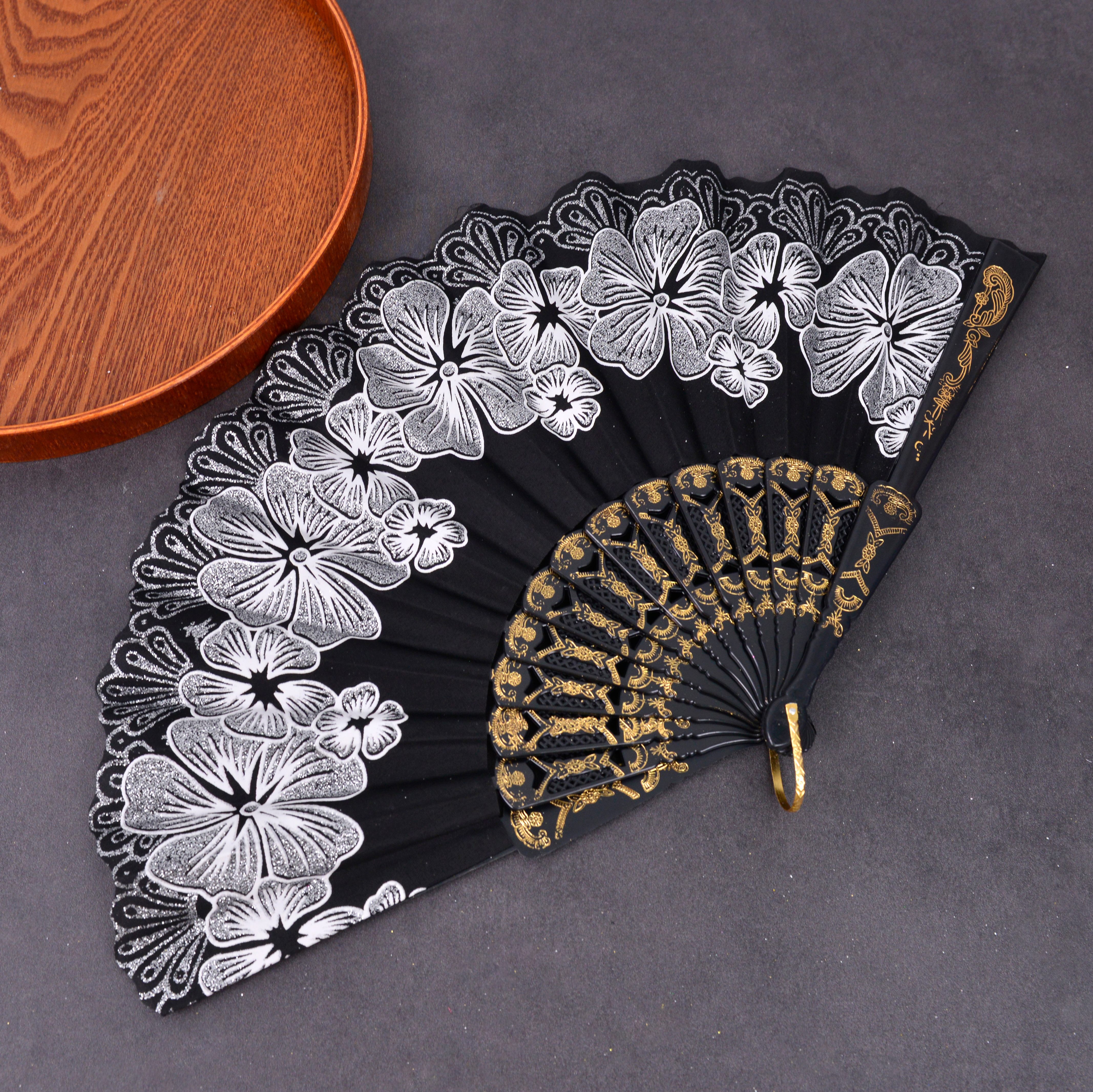 扇子/古风扇/舞蹈扇白底实物图