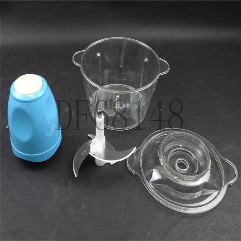 DF68148家用不锈钢玻璃塑料款电动绞肉机绞菜器剁肉菜馅料理DF TRADING HOUSE