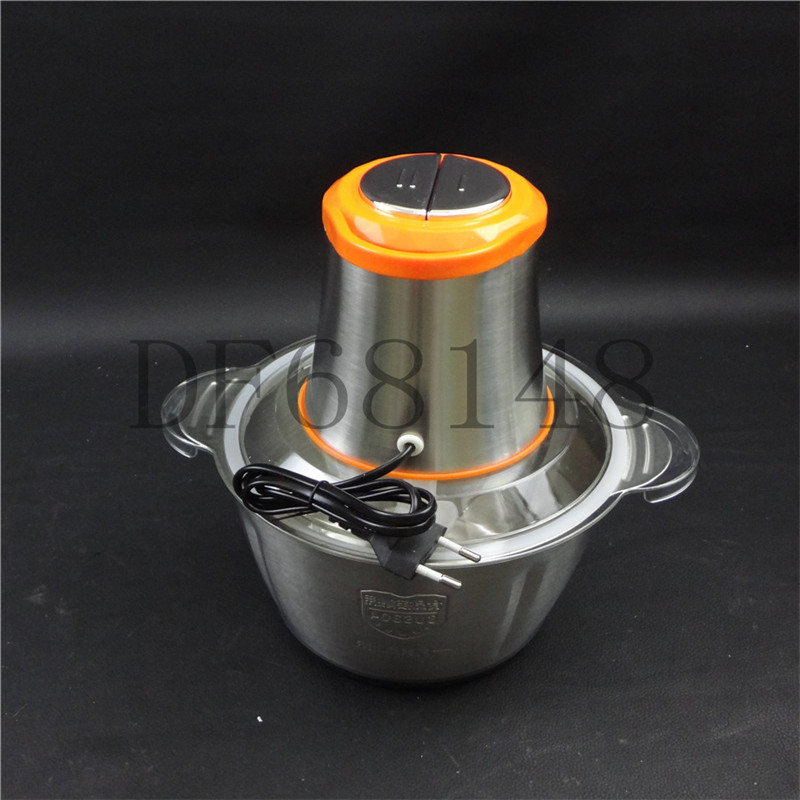 DF68148 Electric meat grinder, stainless steel meat grinder, household electric stainless steel filling vegetable mixer, cooking mixer, garlic puree mixer, small DF TRADING HOUSE