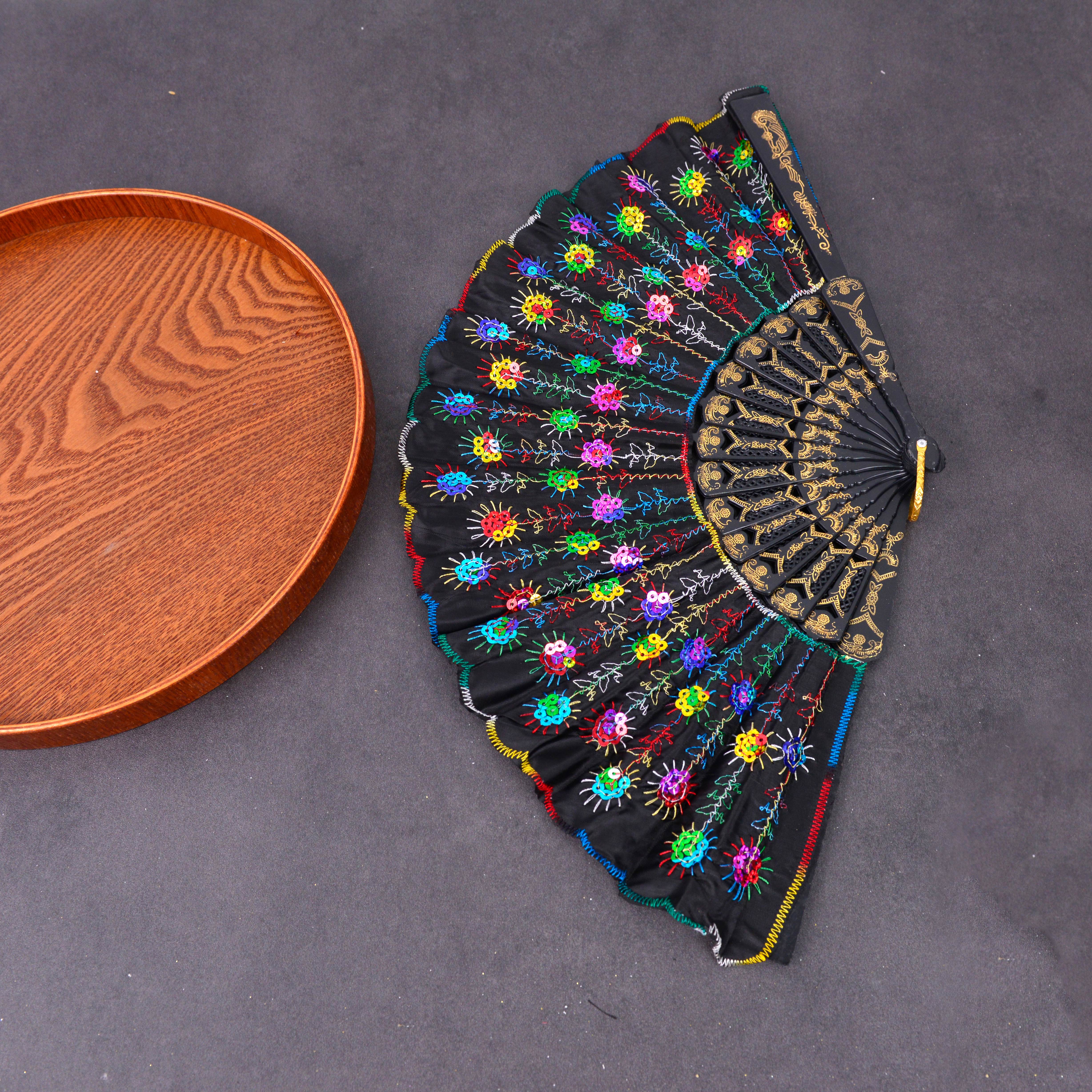 扇子/古风扇/舞蹈扇白底实物图