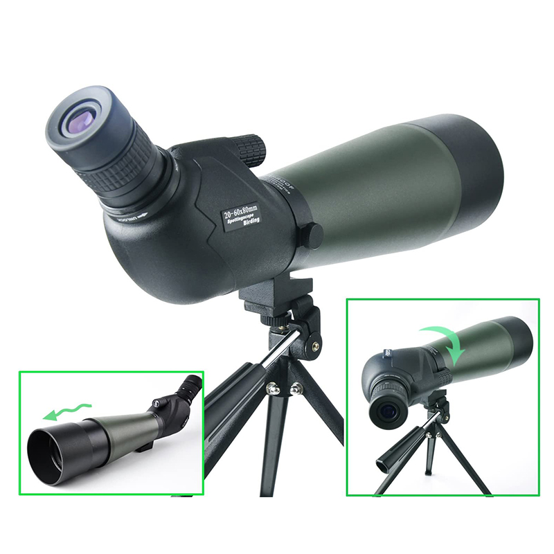 Free Tiger 20-60x80 bird-watching mirror, high-magnification, high-definition, waterproof, professional astronomical telescope for mobile phone photography and video recording Item Picture