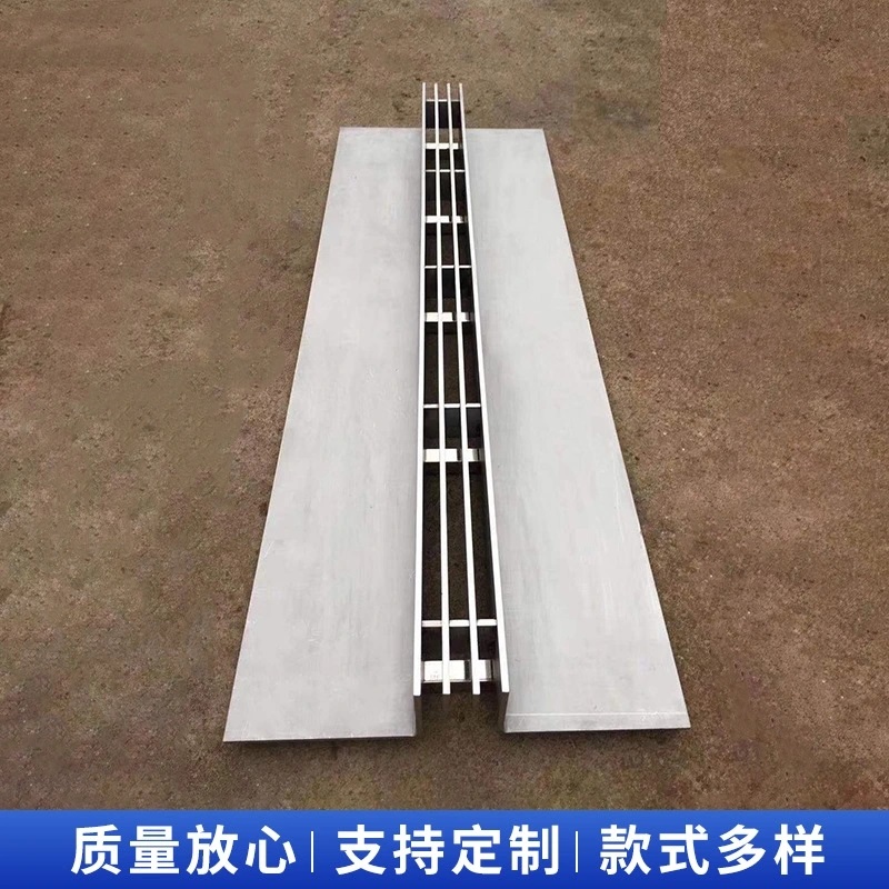 Stainless steel linear slit type water channel cover plate, 304 water channel cover plate, water channel cover plate, linear drainage channel Specification image