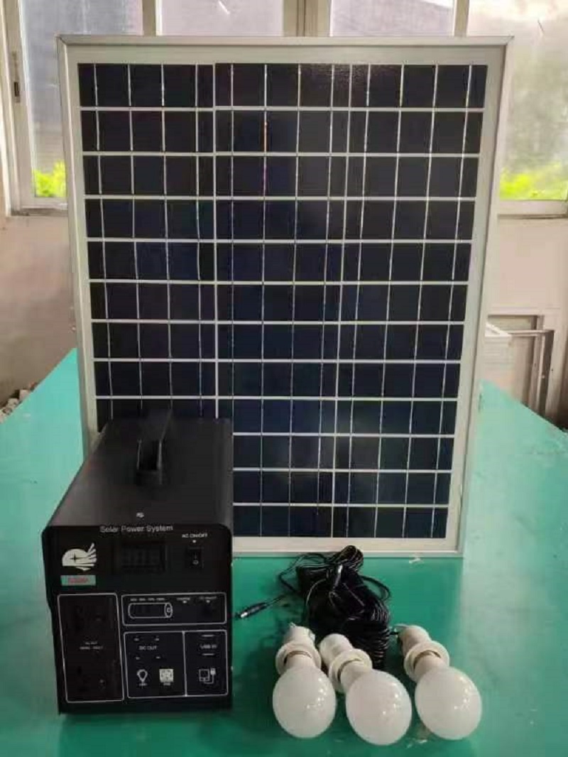 新款太阳能便携式小系统蓄电池发电机电源300W 500W详情图1