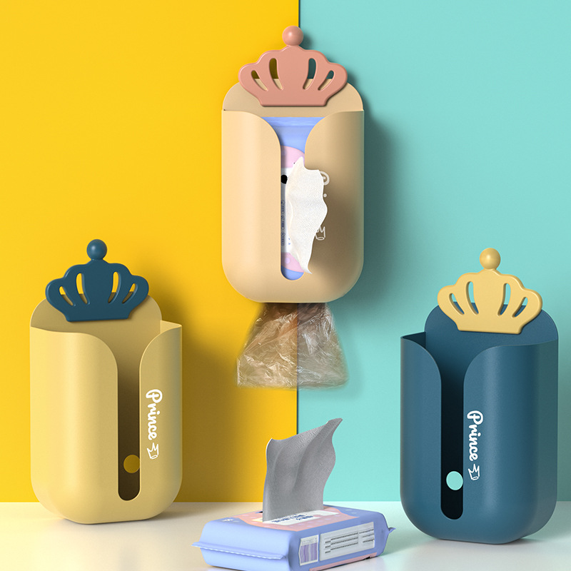 Export of wall-mounted tissue boxes without punching holes