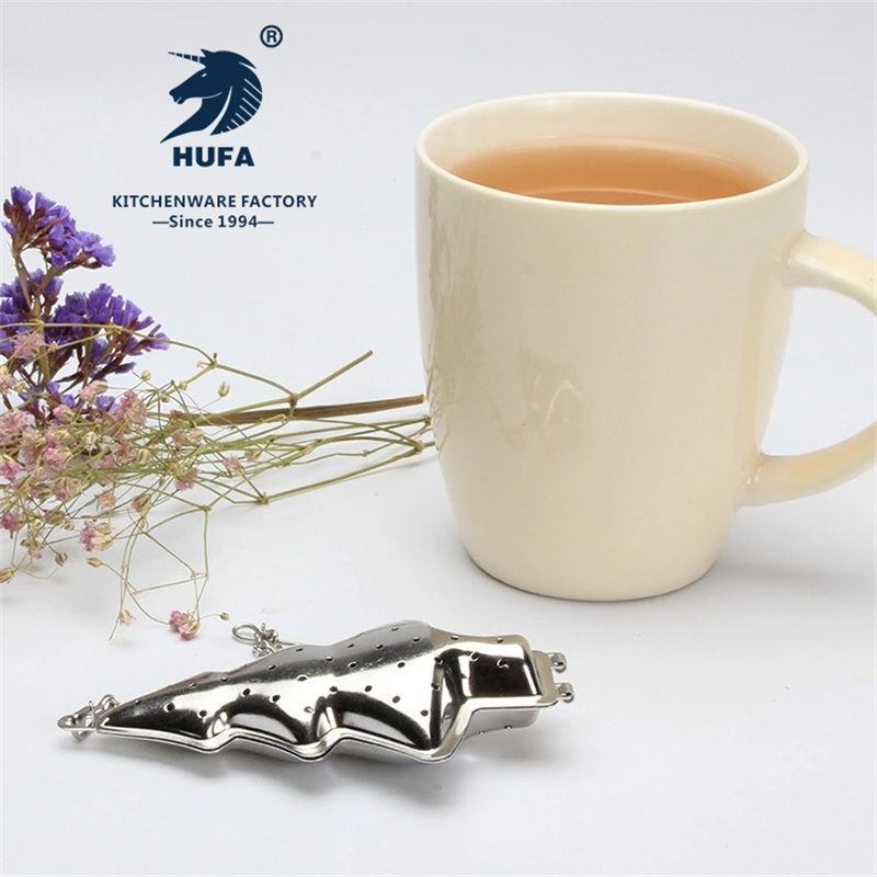 Aliexpress Christmas Tree tea strainer chain 304 stainless steel tea strainer creative tea brewing device tea strainer tea strainer tea strainer in stock supply Christmas tree tea strainer stainless steel tea strainer Christmas series tea strainer stainless steel Item Picture
