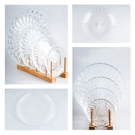 Dried fruit bowls, plates and dishes, creative living room plates, transparent fruit salad coffee tables, tea and fruit plates