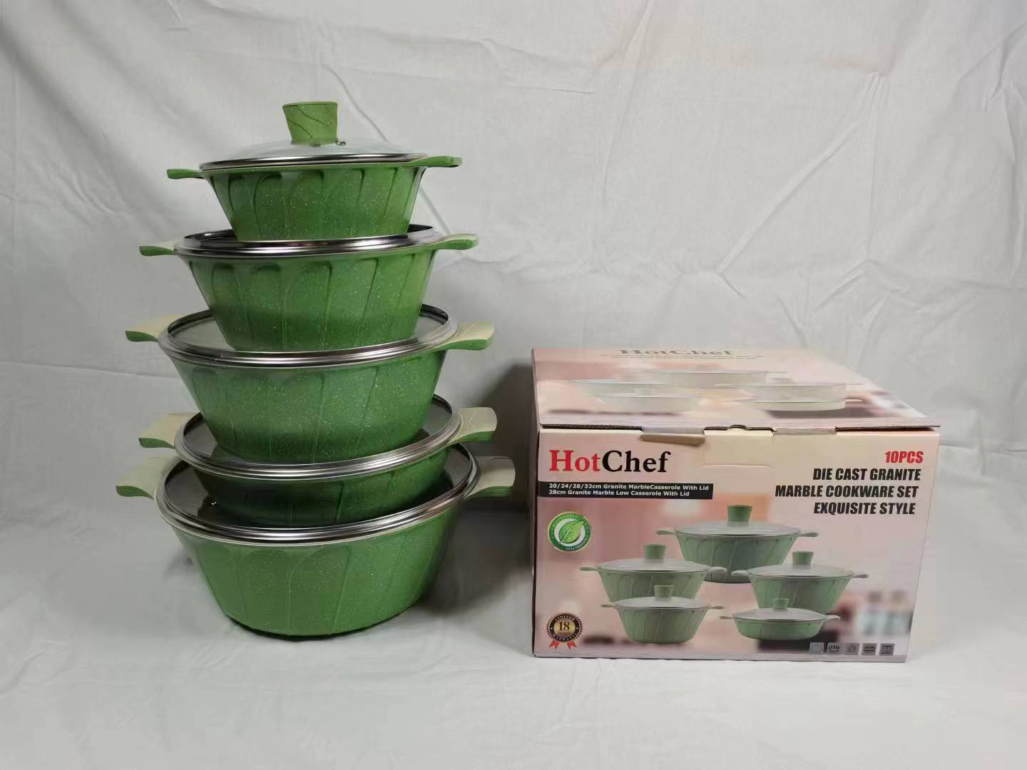 Arch-shaped die-cast pot with marble mixed color details Picture