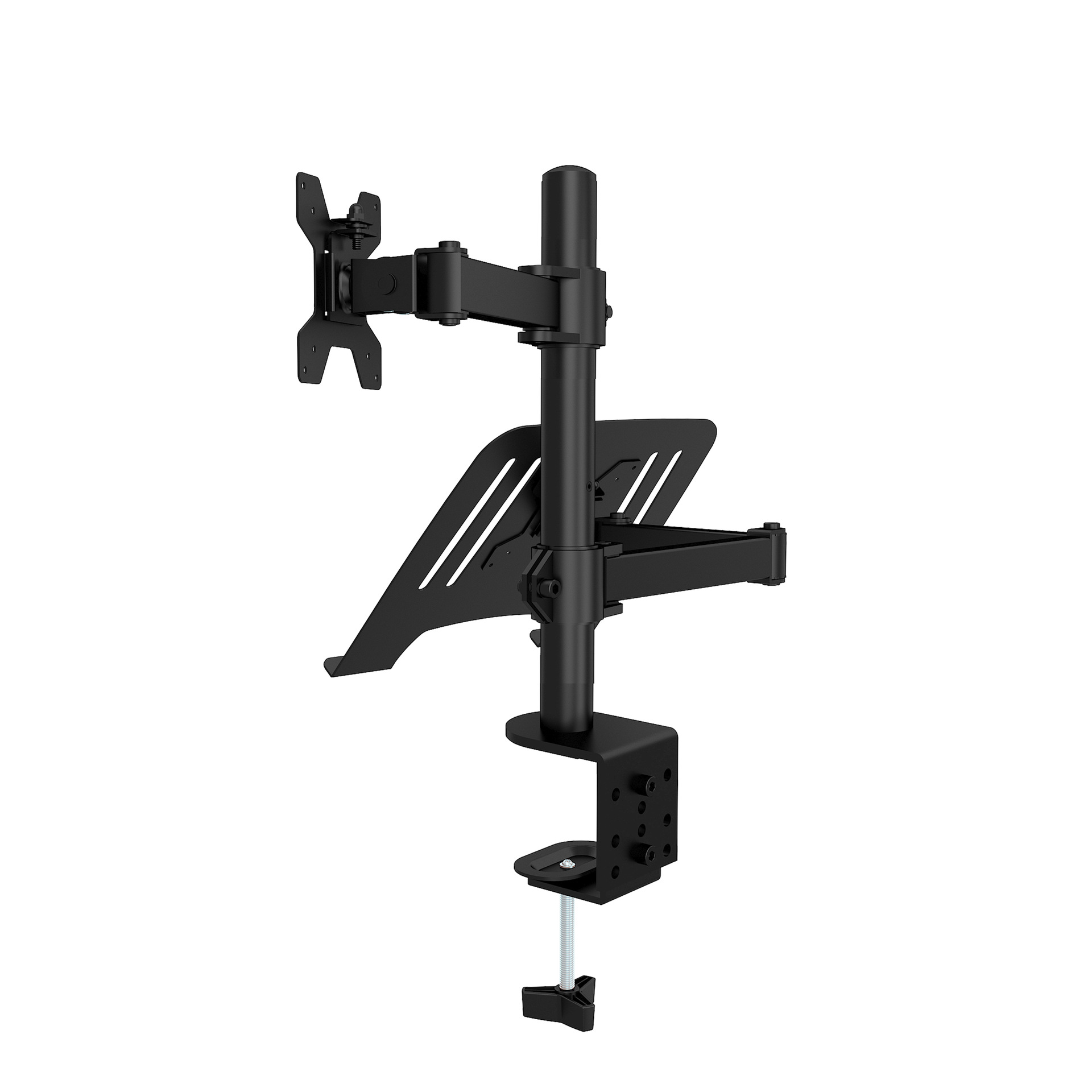 Notebook stand, multi-functional dual-screen monitor stand, computer keyboard bracket, universal rotating combination stand, computer monitor stand, notebook stand detail image 6