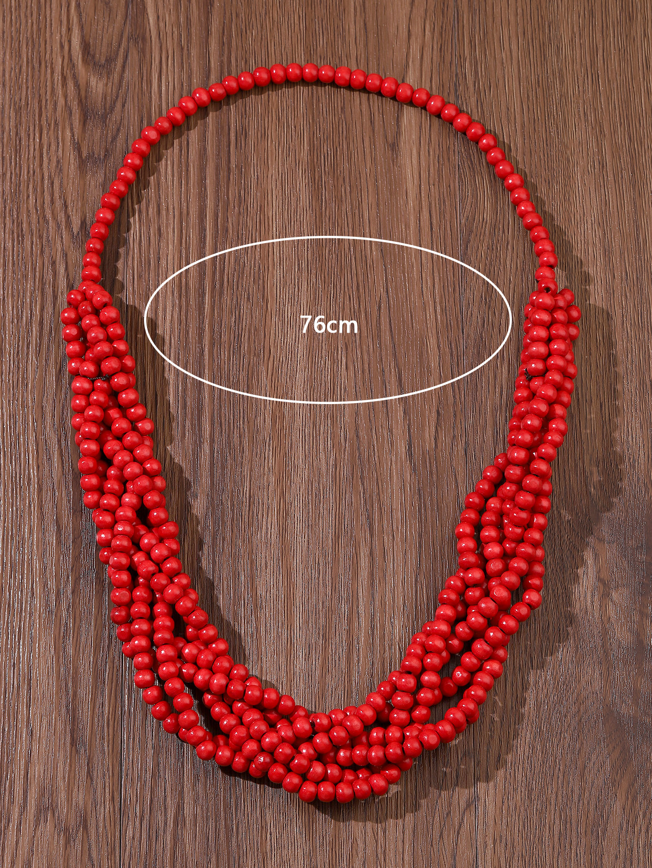 波西米亚风手工串珠多层缠绕麻花项链170详情3