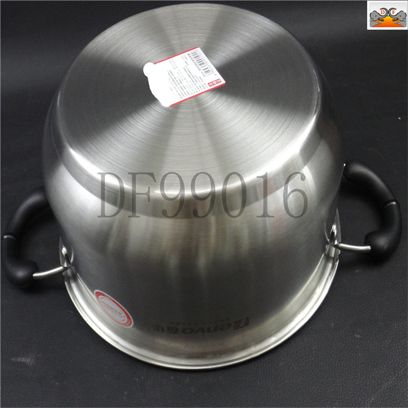 DF99016 Mingyue Soup Pot Factory Direct Delivery 304 Stainless Steel Multi-layer double-bottom Korean double-ear Household Hot Pot Gift Steaming Soup pot DF TRADING HOUSE