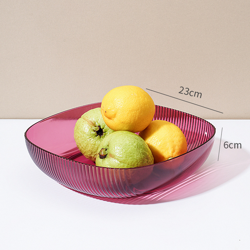 Transparent and light luxury fruit platter foreign trade details Picture