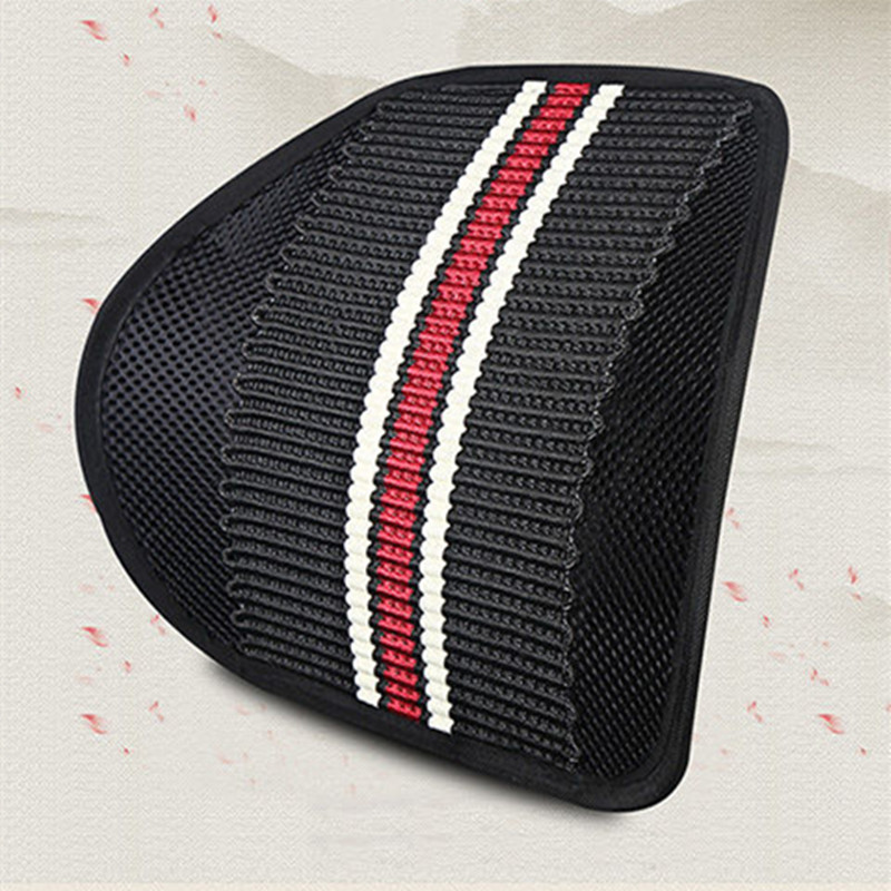 Car seat backrest for all seasons, home and office machine-woven backrest, ice silk machine-woven breathable backrest cushion, QW51 car decoration details Picture
