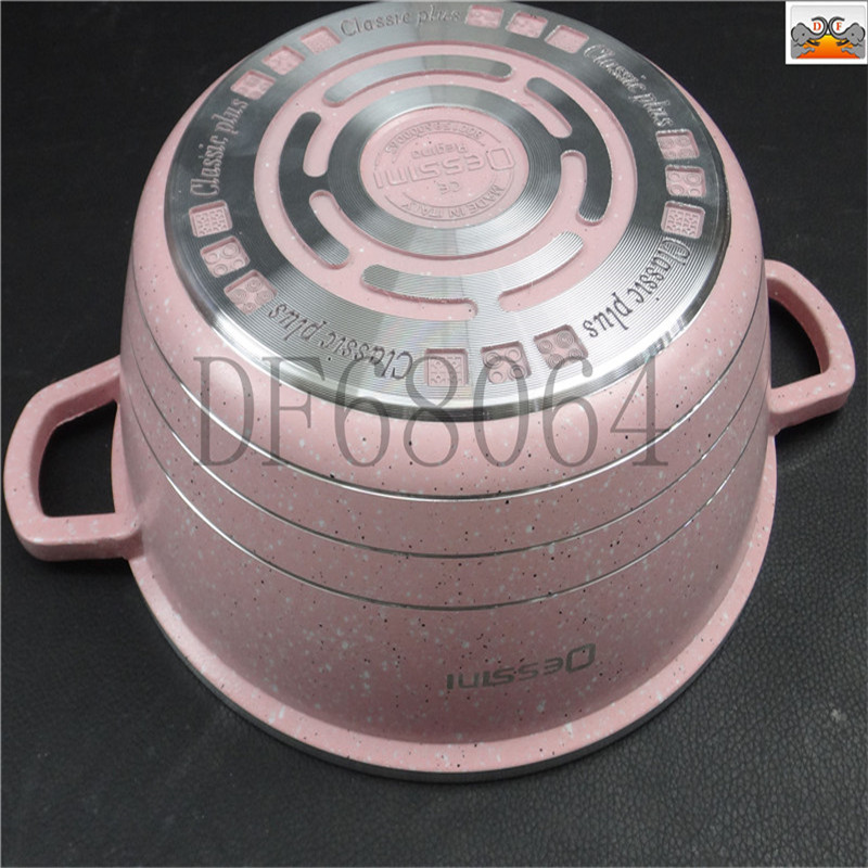 DF68064/12件套铝锅/玻璃盖/DF Trading House白底实物图