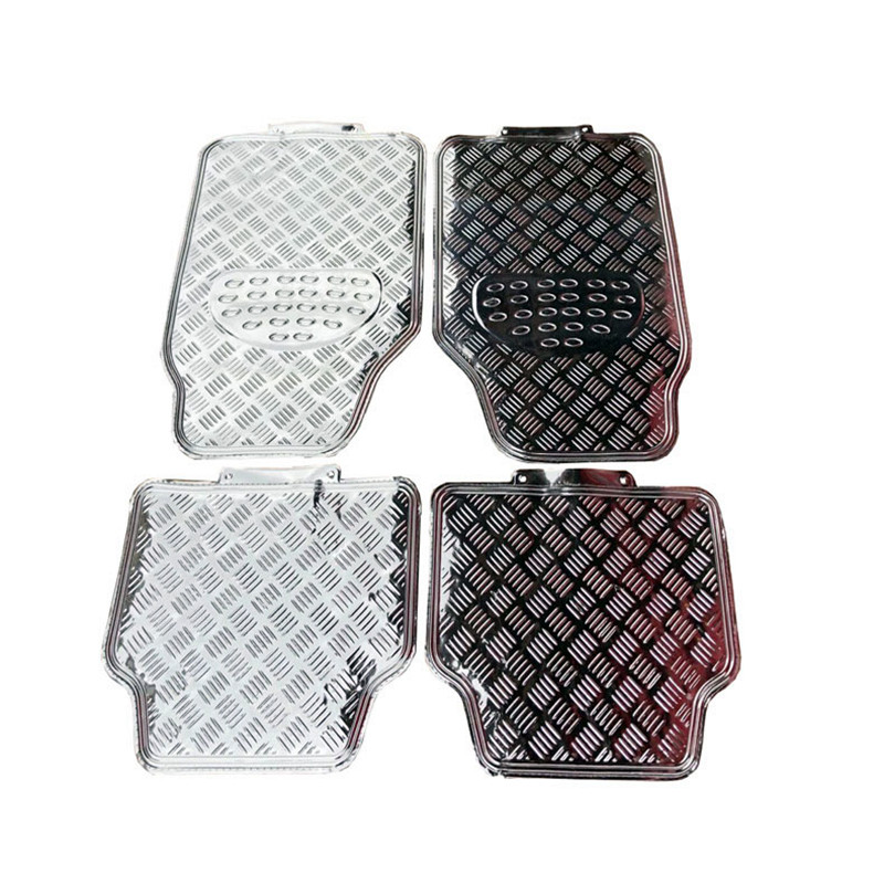PVC aluminum film anti-slip carpet floor mat, PVC carpet for export, universal car floor mat, car floor mat, foot mat 4pc, Qiwei Car Decoration QW55 Specification image