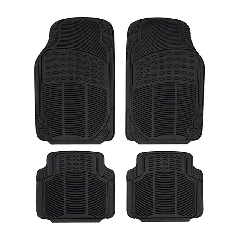 PVC ox eye anti-slip carpet floor mat, PVC carpet for export, universal car floor mat, car floor mat, foot mat 4pc, Qiwei car decoration QW54 details Picture