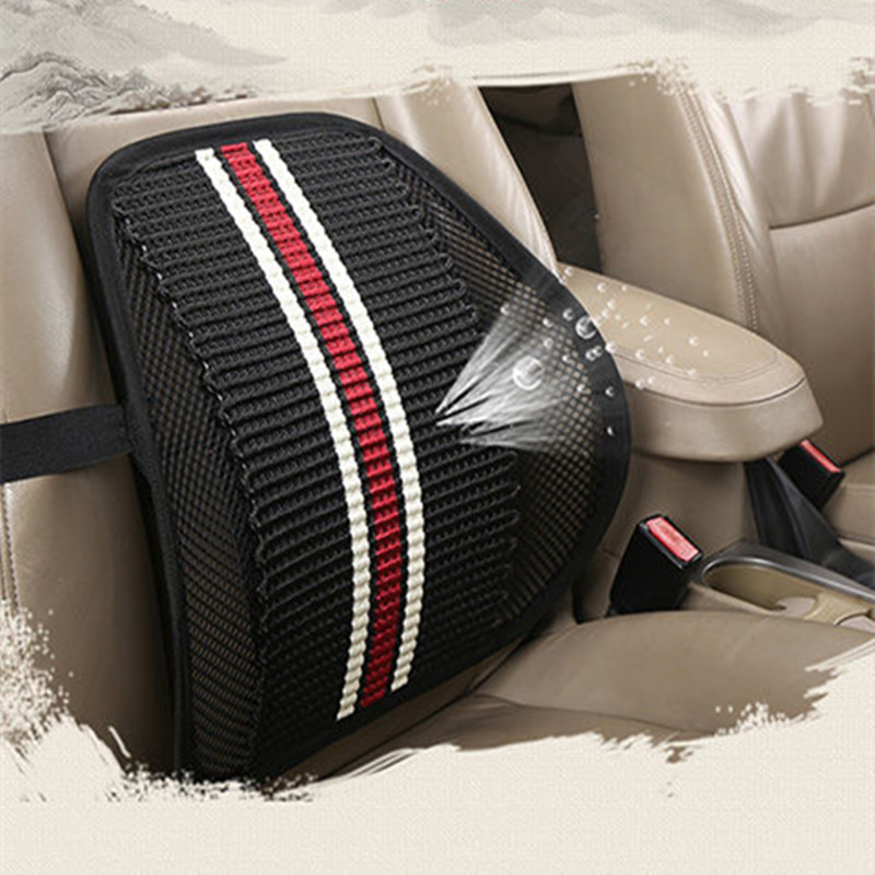 Car seat backrest for all seasons, home and office machine-woven backrest, ice silk machine-woven breathable backrest cushion, QW51 car decoration Specification image