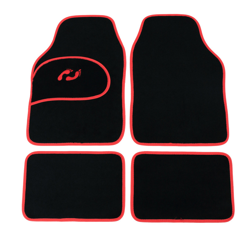 Little Feet Carpet, floor mat, polyester carpet, foreign trade export, universal car floor mat, car floor mat, foot mat 4pc, Qiwei Car Decoration QW52 Application Scenario