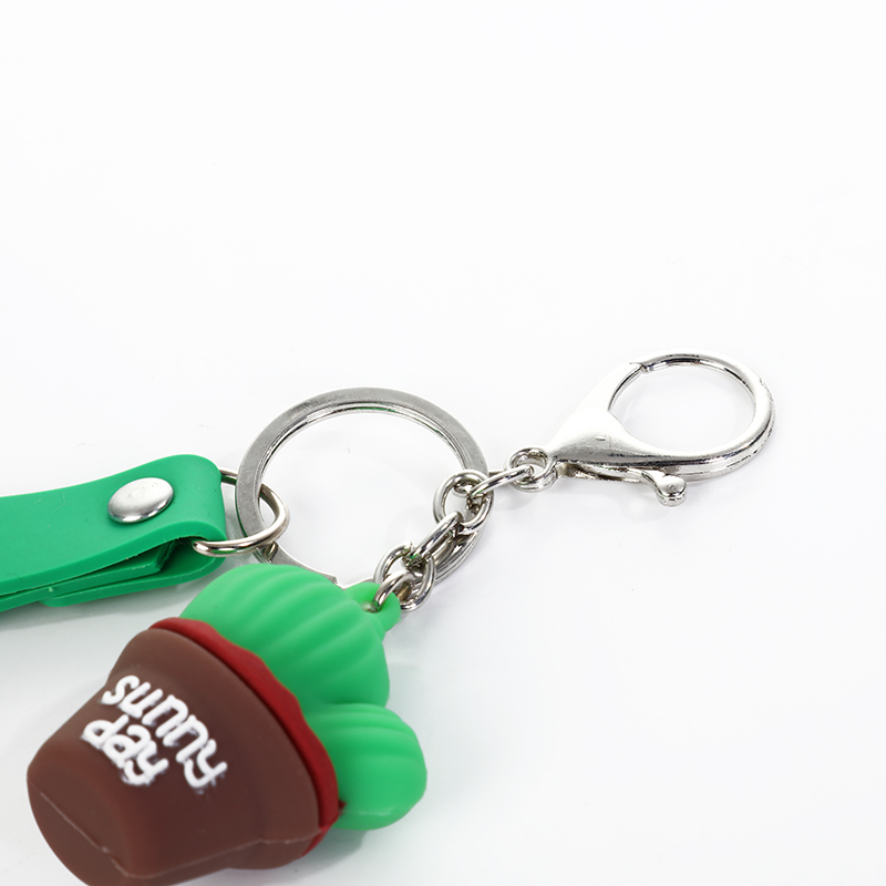 New pvc pendant Q-version plant three-dimensional pendant, pvc soft rubber keychain, creative and cute bag pendant, customizable silicone pendant Item Picture