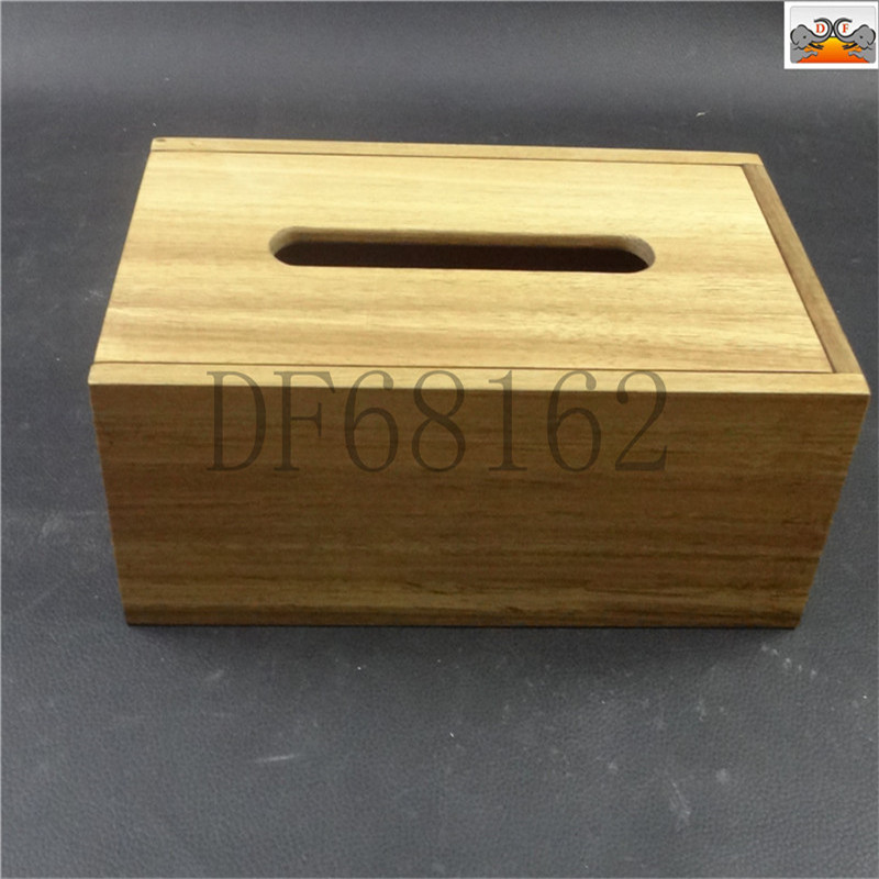 DF68162竹盖抽纸盒餐馆饭店酒店纸巾盒 餐巾收纳盒广告纸巾盒塑料纸巾盒DF TRADING HOUSE