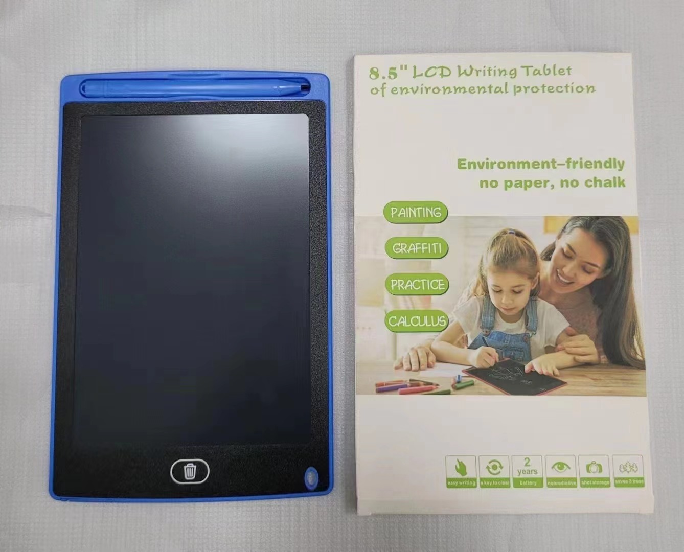 8.5 "10", etc. Bolígrafo grueso bolígrafo fino color recargable batería niño escritorio mini LCD escritorio details Picture