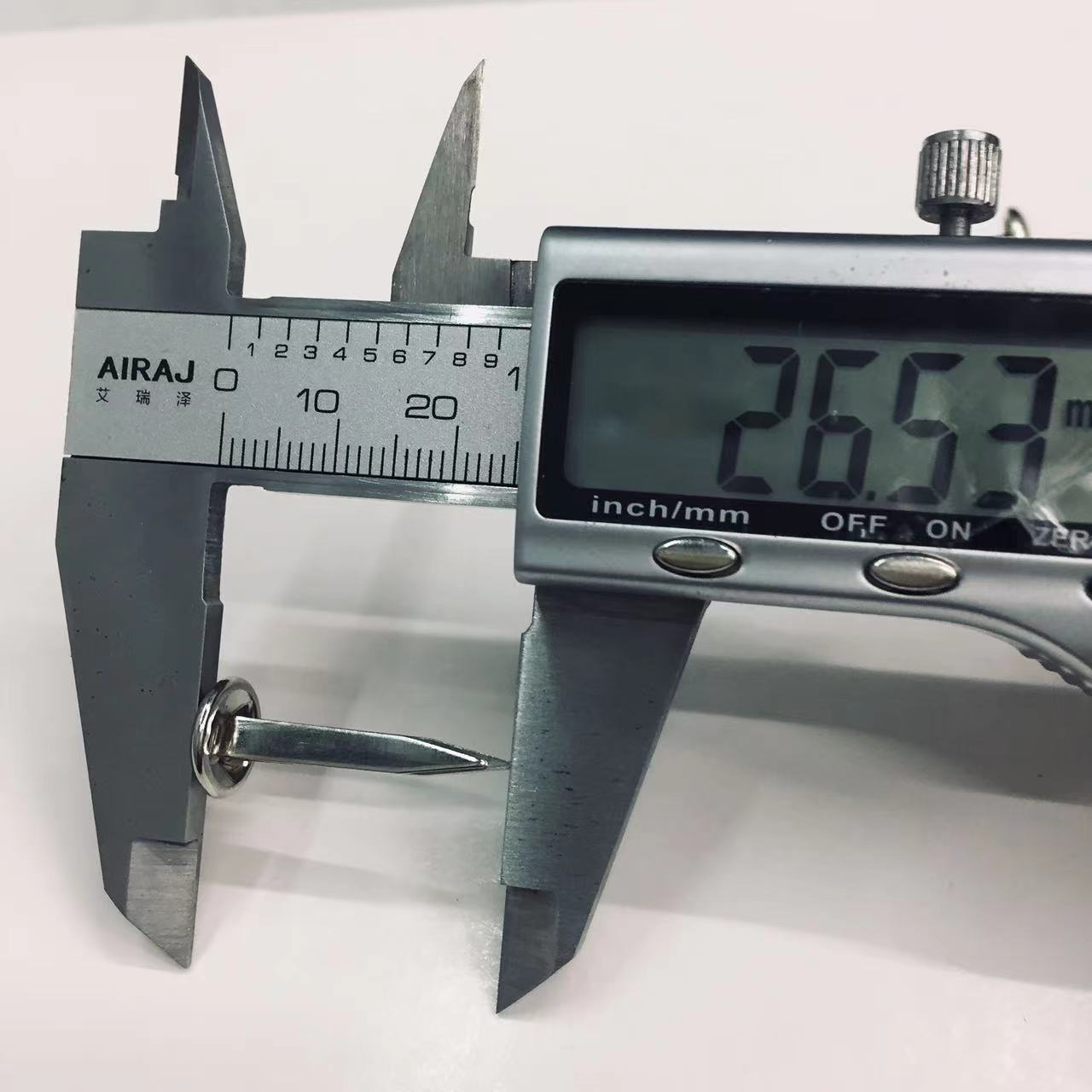 مسمار مستوي مسطح مستوي طوله 10 مم *30MM مسامير قطع من قطع القرطاسية في حقيبة لباس رعاة البقر Specification image