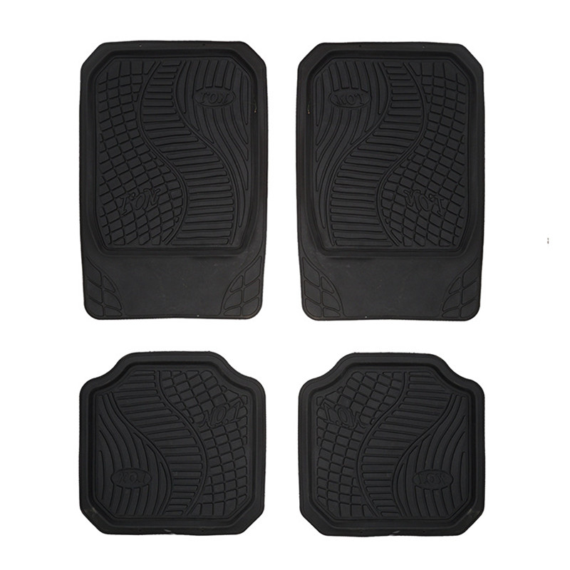 PVCNO.1 floor mat 4-piece anti-slip carpet floor mat PVC carpet export General car floor mat Car floor mat Foot mat 4pc Qiwei Car Decoration QW59 details Picture