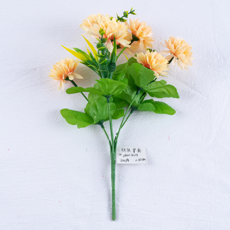 Direct sales of artificial flower manufacturers: 5-head seven-flower chrysanthemum artificial flower bouquets and ornaments