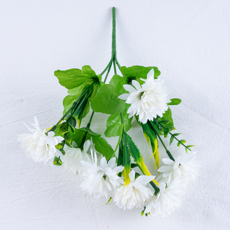 Direct sales of artificial flower manufacturers: 5-head seven-flower chrysanthemum artificial flower bouquets and ornaments details Picture
