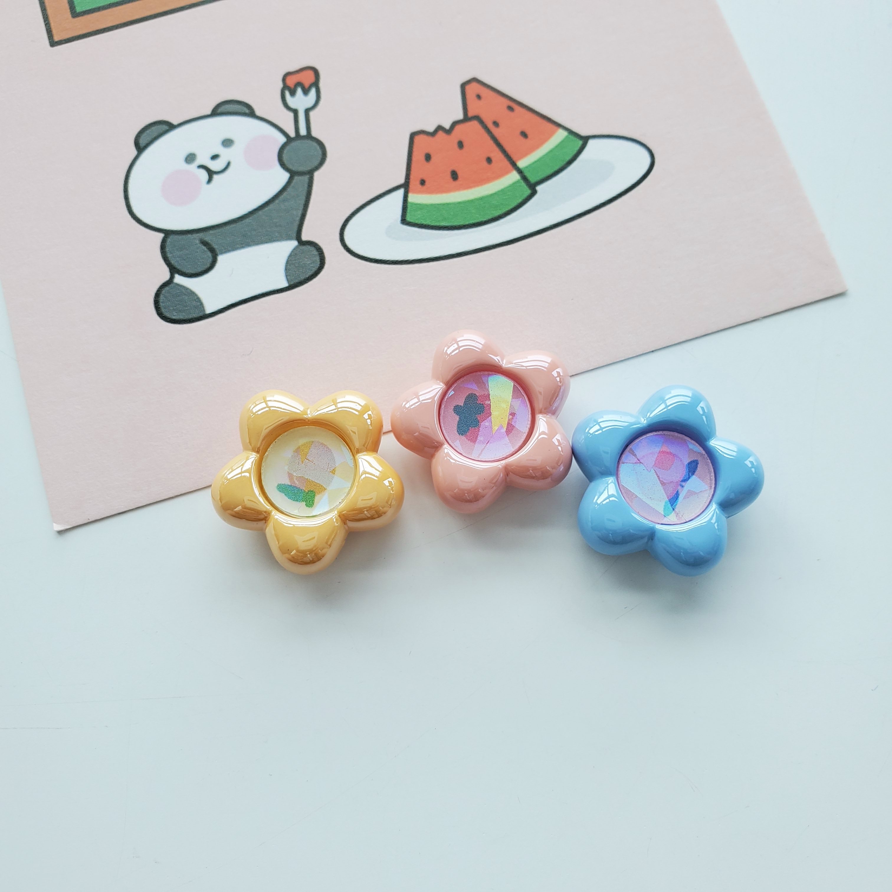 Chen Ming Accessories, acrylic Fashion DIY flower acrylic pendants, hair accessories, earrings, earrings, necklaces, accessories, materials and accessories, handmade DIY hair ropes, hair bands, rubber bands and accessories details Picture