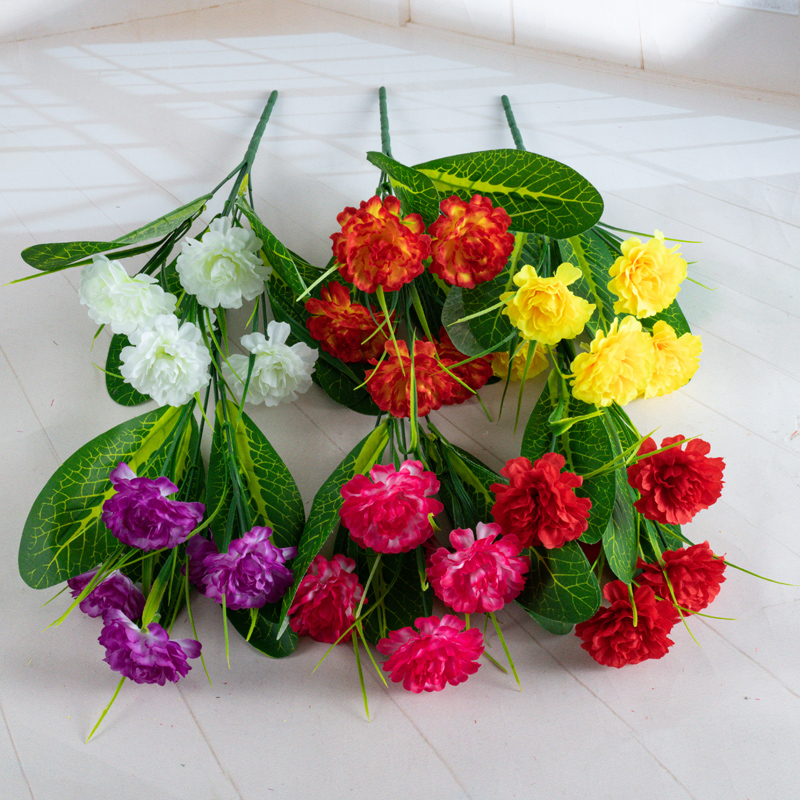 Five artificial dahlia flowers Item Picture