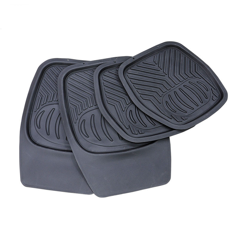 4-piece PVC floor MATS, anti-slip carpet floor MATS, PVC carpet for export, universal car floor MATS, car floor MATS, foot MATS, 4pc, Qiwei car decoration QW60 Specification image