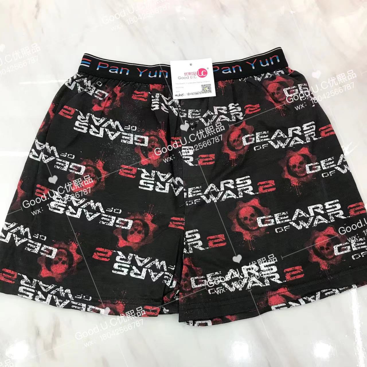 内裤外贸男士内裤阿罗裤出口内裤男士短裤沙滩裤涤内裤家居裤男士针织阿罗裤沙滩裤热销非洲南美洲欧洲东南亚工厂直销爆款