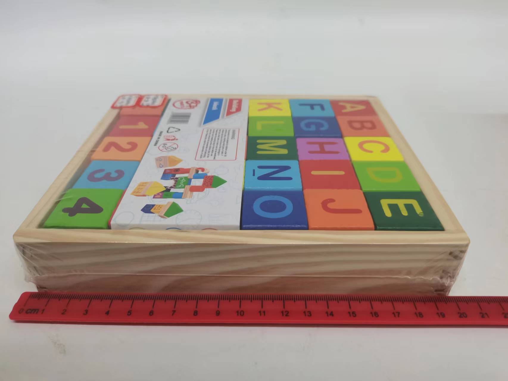 儿童积木玩具 积木玩具盒  单面字母印花积木，双面字母印花积木，儿童益智玩具详情图3