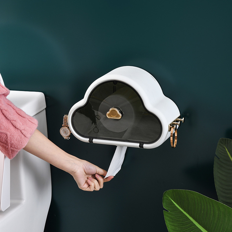 Household waterproof and dustproof tissue box