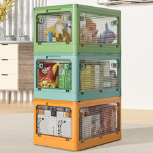 收纳箱家用玩具衣服书本零食透明整理箱塑料折叠抽屉储物箱盒柜