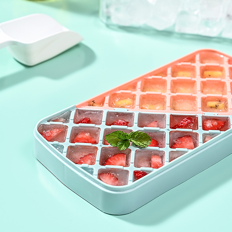 Ice cube tray, ice box with lid, ice cube box, homemade ice cream Popsicle mold, ice bag, Popsicle, ice cream mold details Picture