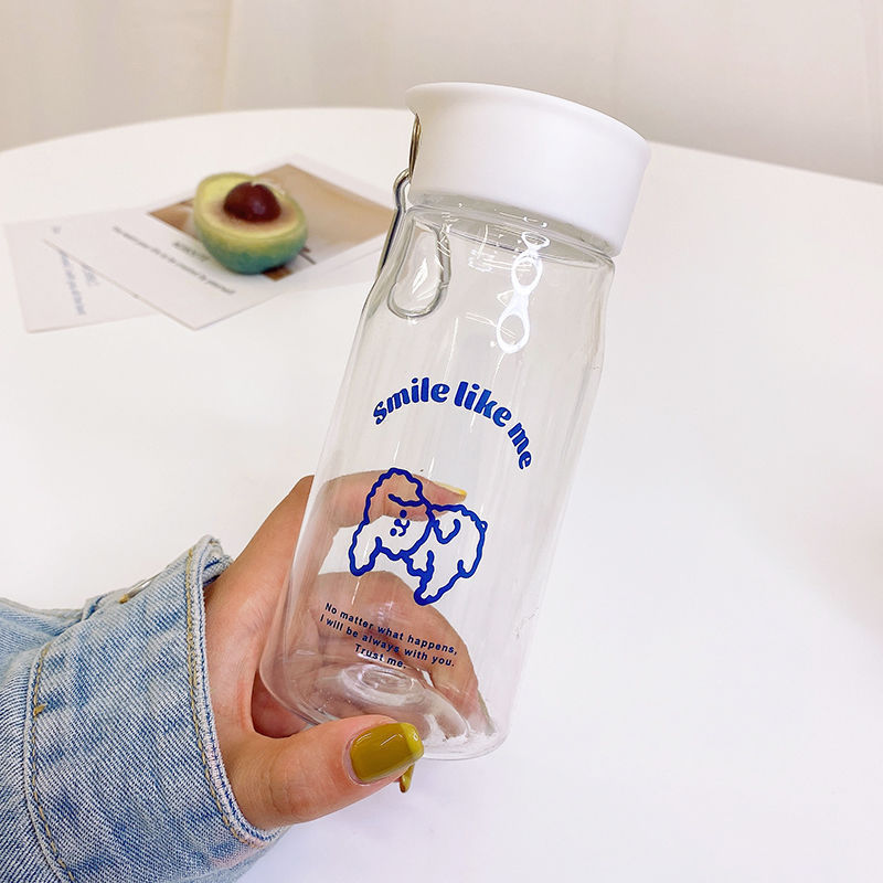 Transparent frosted water cup